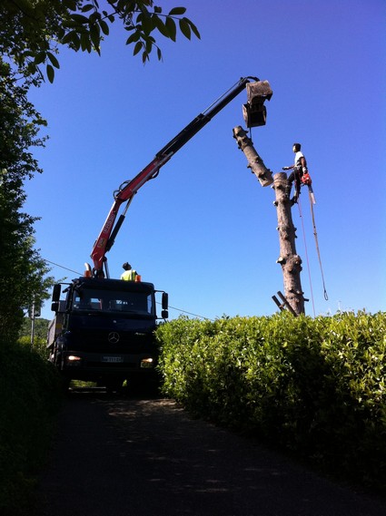 Démontage avec Grue